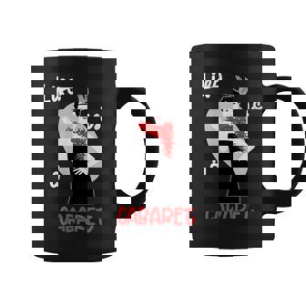 Life Is A Cabaret 20Style Girl Avec Plumes Tasse - Cadeauxyz