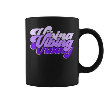 Light Purple Vibing Purple Violet Color Graphic Coffee Mug - Monsterry