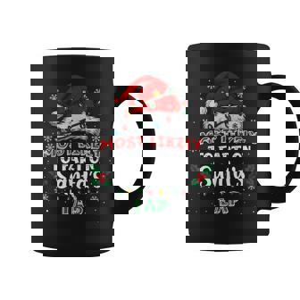 Most Likely To Fart On Santa's Lap Hat Lights Xmas Coffee Mug - Seseable