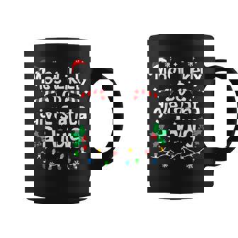 Most Likely To Give Santa Hug Family Christmas Matching Coffee Mug | Seseable CA
