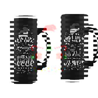 Most Likely To Overshop Shopping Xmas Family Matching Tree Coffee Mug | Seseable UK