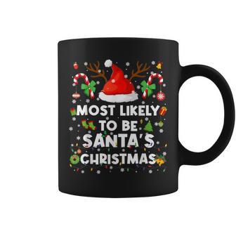 Most Likely To Be Santa Christmas Pjs Pajamas Xmas Women Coffee Mug - Thegiftio UK