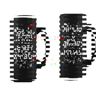 Most Likely To Get Sassy With Santa Christmas Matching Coffee Mug | Seseable UK