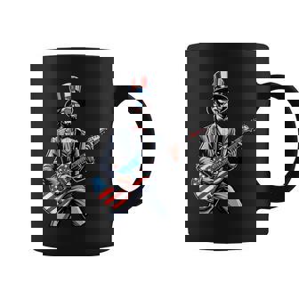 Lincoln 4Th Of July Abe Merica Guitar Patriotic Lincoln Rock For Men Coffee Mug - Monsterry