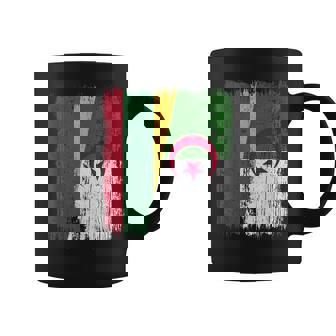 Lithuania Algeria Half Flag Lithuanian Algerian Heritage Coffee Mug | Mazezy