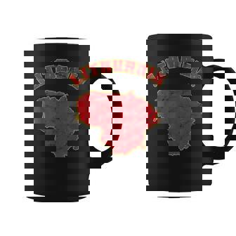 Lithuania Flag Lietuva Lithuanian Pride Outline Lithuania Coffee Mug | Mazezy