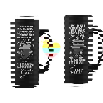 Lithuanian Queen Lithuanian Wife Girlfriend Lithuania Flag Coffee Mug | Mazezy