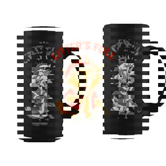 Litter’S Full Cat Christmas Costume Tired Litter’S Full Cat Coffee Mug - Monsterry