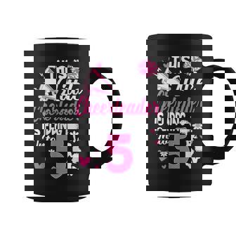 This Little Cheerleader Is Flipping Into 5 Year Old Bday Coffee Mug | Mazezy