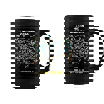 London Underground Mind The Gap Map England Uk 電車管 コーヒーマグ - Kawaiitshirt