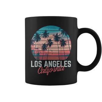 Los Angeles California Trees Retro Summer Vacation Women Coffee Mug - Monsterry