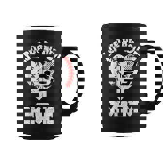 Loud & Proud Mom Baseball Hockey Heart Sports Mom Game Day Coffee Mug | Mazezy