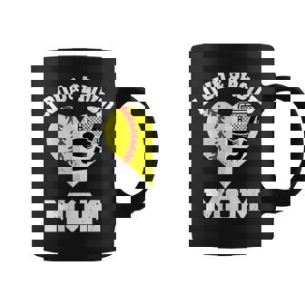 Loud & Proud Mom Softball Hockey Heart Sports Mom Game Day Coffee Mug | Mazezy