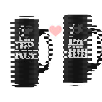 I Love Deep House EDM DJ Coffee Mug | Mazezy