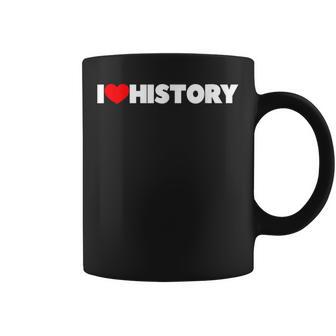 I Love Heart History Taza de café - Regaloses