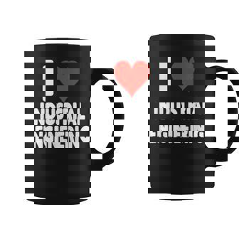 I Love Industrial Engineering Heart Science Math Coffee Mug | Mazezy