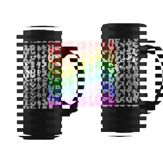 Love Is Love LGBTQ Gay Pride Awareness Queer Lesbian Coffee Mug | Mazezy
