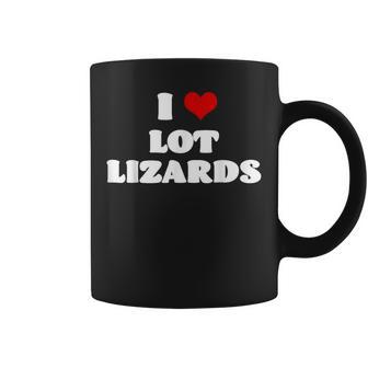 I Love Lot Lizard Red Heart Coffee Mug | Mazezy