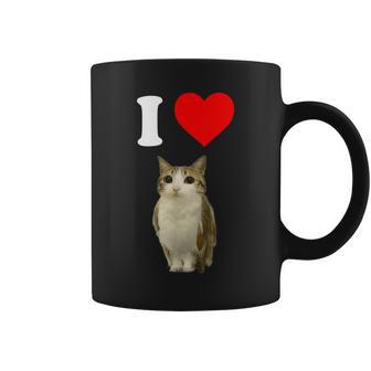 I Love Meowl Cursed Cute Cat Owl Meme Brain Rot Silly Coffee Mug - Monsterry