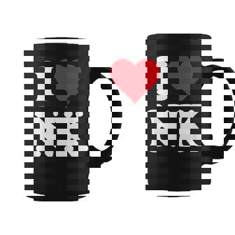 I Love Nk Initials I Heart NK First Last Name N K コーヒーマグ - Kawaiitshirt
