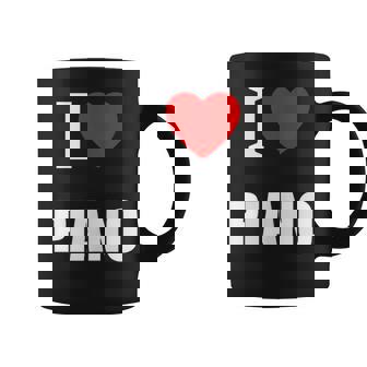 I Love Piano For Pianists Musicians Students Or Teachers Tank Top Coffee Mug | Mazezy