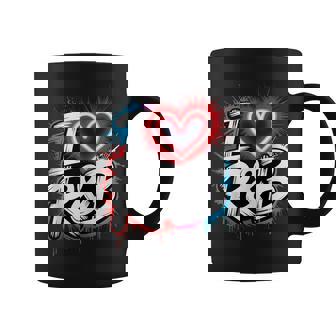 I Love R&B Bold Grunge Heart Tank Top Coffee Mug | Mazezy