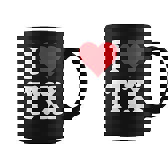 I Love Tx Initials I Heart TX First Last Name T X コーヒーマグ - Kawaiitshirt