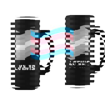Love Wins Transgender LGBT Pride Flag Minimalist Tank Top Coffee Mug | Mazezy