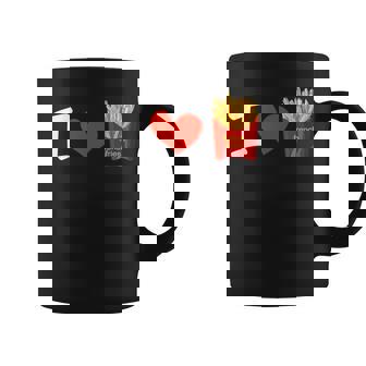 I Love フライドポテト ポテトラバーフライデー コーヒーマグ - Kawaiitshirt