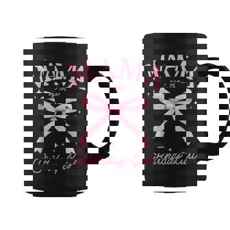 Mama Of The Birthday Girl Coquette Bow Matching Family Coffee Mug | Seseable UK