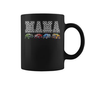 Mama Family Crew Monster Truck Lover Birthday Matching Coffee Mug - Thegiftio UK
