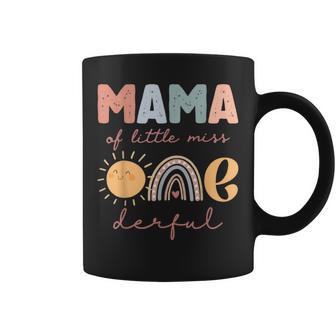 Mama Of Little Miss Onederful First Birthday Boho Rainbow Coffee Mug - Thegiftio UK