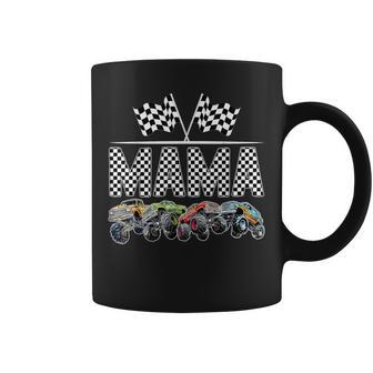 Mama Retro Monster Truck Family Birthday Matching Coffee Mug - Thegiftio UK