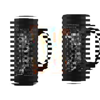 Man Standing In Japanese Cyberpunk Retro Vaporwave Aesthetic Coffee Mug | Mazezy
