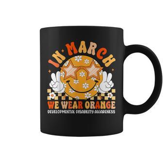 In March We Wear Orange Developmental Disability Awareness Coffee Mug - Thegiftio UK