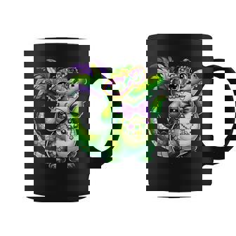 Mardi Gras Baby Alligator Tank Top Coffee Mug | Mazezy