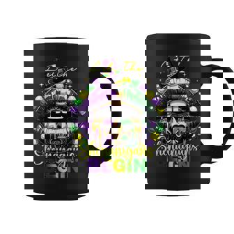 Mardi Gras Let The Shenanigans Begin Lips New Orleans Coffee Mug | Seseable UK