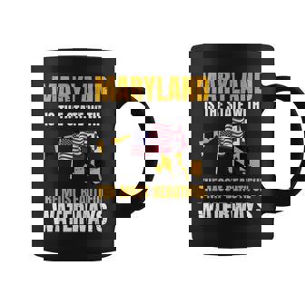 Maryland Flag USA Waterways Souvenirs For Native Country Coffee Mug | Mazezy