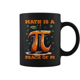 Math Is A Peach Of Pi Pi Day Joke For Women Coffee Mug - Thegiftio UK
