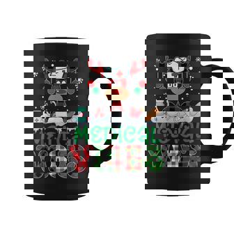 Medical Vibes Nurse Buffalo Red Plaid Reindeer Christmas Coffee Mug | Mazezy