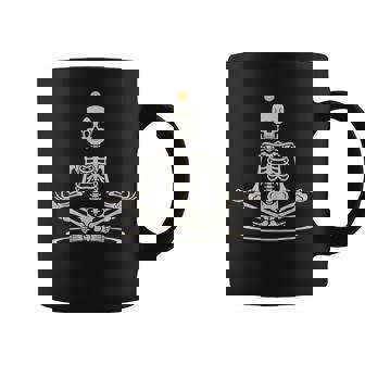 Meditating Skeleton Lotus Yoga Cool Halloween Costume Coffee Mug | Mazezy