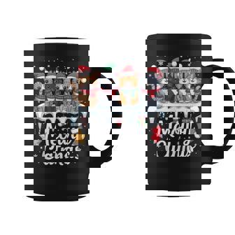 Meowy Catmas Cat Christmas Tree Xmas Boys Girls Cat Coffee Mug - Seseable