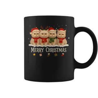 Meowy Catmas Cat Christmas Tree Xmas Persian Cat Owners Coffee Mug - Thegiftio UK