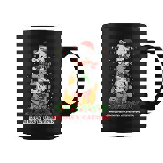 Meowy Catmas Christmas Cat Tree Lights Coffee Mug | Seseable CA