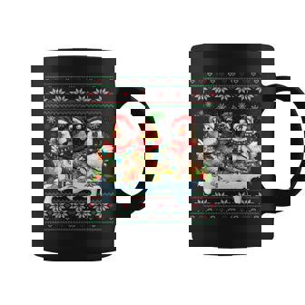 Merry Chickmas Ugly Sweater Chicken Lovers Christmas Outfit Coffee Mug | Seseable CA