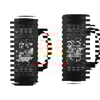 Merry Chickmas Ugly Sweater Chicken Lovers Christmas Outfit Coffee Mug - Thegiftio