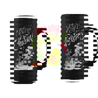 Merry Christmas Avocado Lovers Fun Holiday Festive Season Coffee Mug | Mazezy