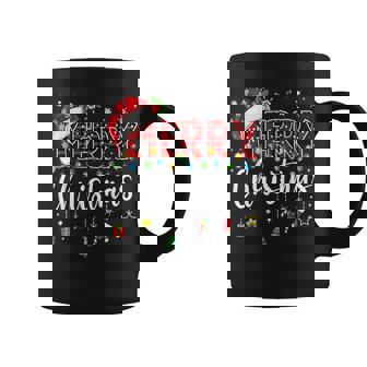 Merry Christmas Buffalo Plaid Red Santa Family Xmas Pajamas Coffee Mug - Thegiftio