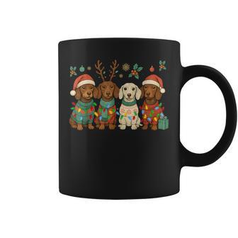 Merry Christmas Dachshund Dog Sweater Xmas Dog Mom Coffee Mug - Thegiftio