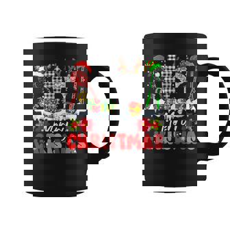Merry Christmas Leopard Colorful Bartender Tools Santa Elf Coffee Mug - Seseable